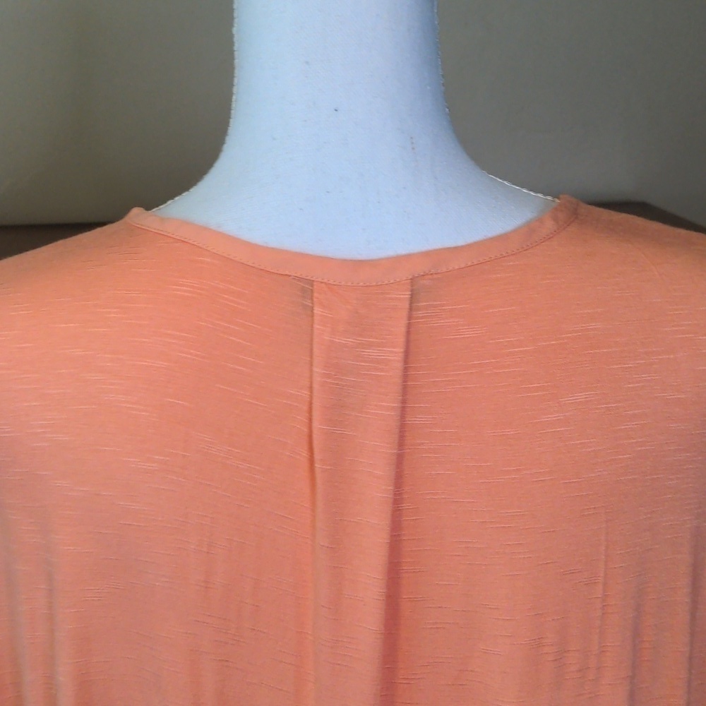 Nine West Sleeveless Blouse Sherbet Orange NWT - Picture 8 of 9